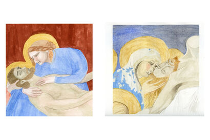 Dalla serie \'I Compianti\' - I compianti pre-rinascimentali - a Paint Artowrk by Adfi